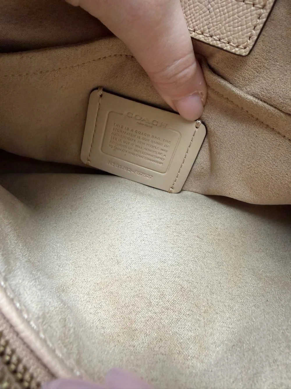 Coach structured pebble