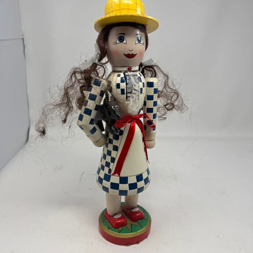 Vintage‎ Kurt S Adler Wizard of Oz Dorothy Nutcracker Wooden Ruby Slippers 14