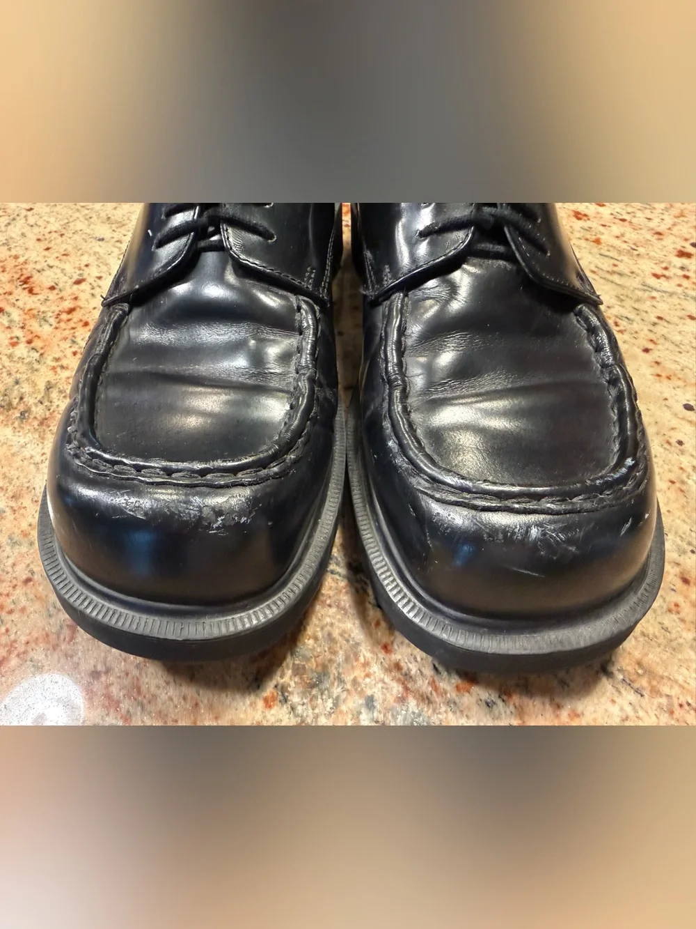 Vtg 90s Dr. Martens Black Leather Oxford Lace Up Loafers 8747 Lug Sole Mens Sz 9