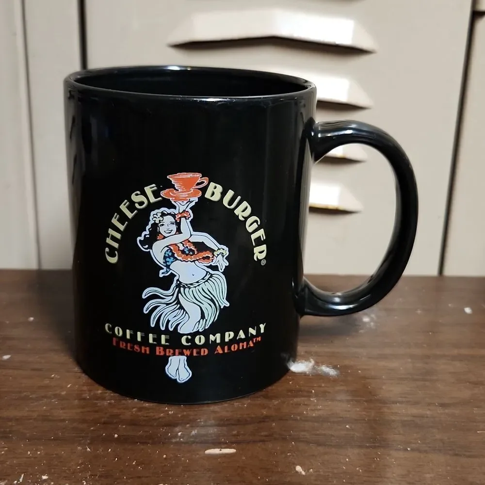 Cheeseburger Coffee Company Aloha Coffee Mug 12 oz. Lahaina Maui