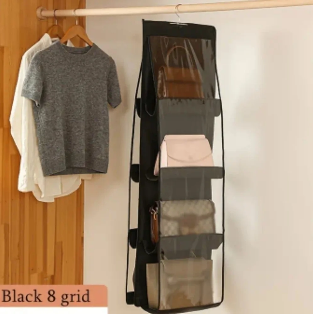 1 piece 8 grid Hanging Handbag Organizer