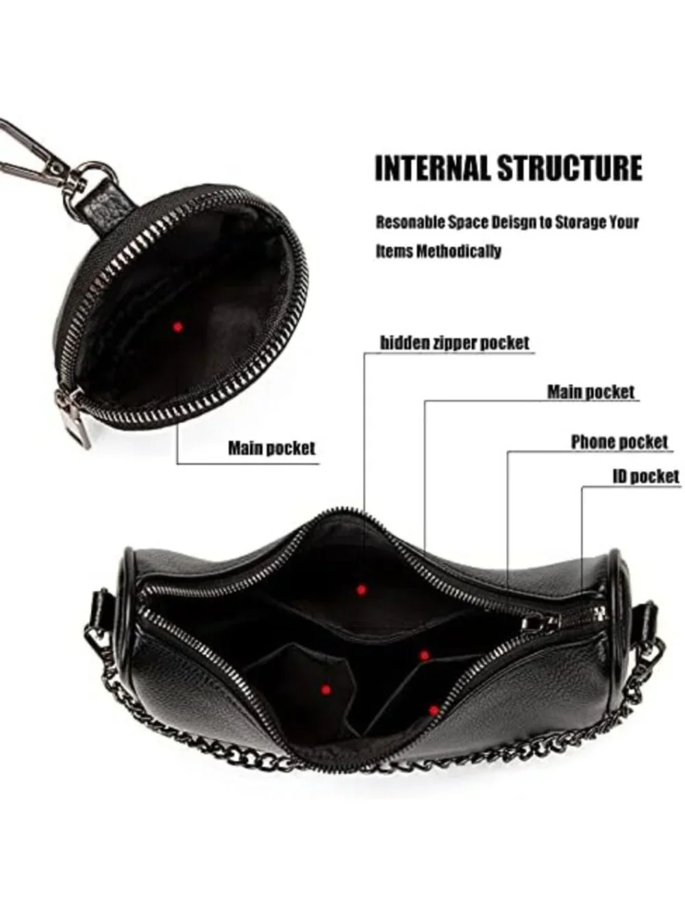 Stylish Women’s PU Hobo Crossbody Bag with Coin Purse & 2 Straps - Versatile!