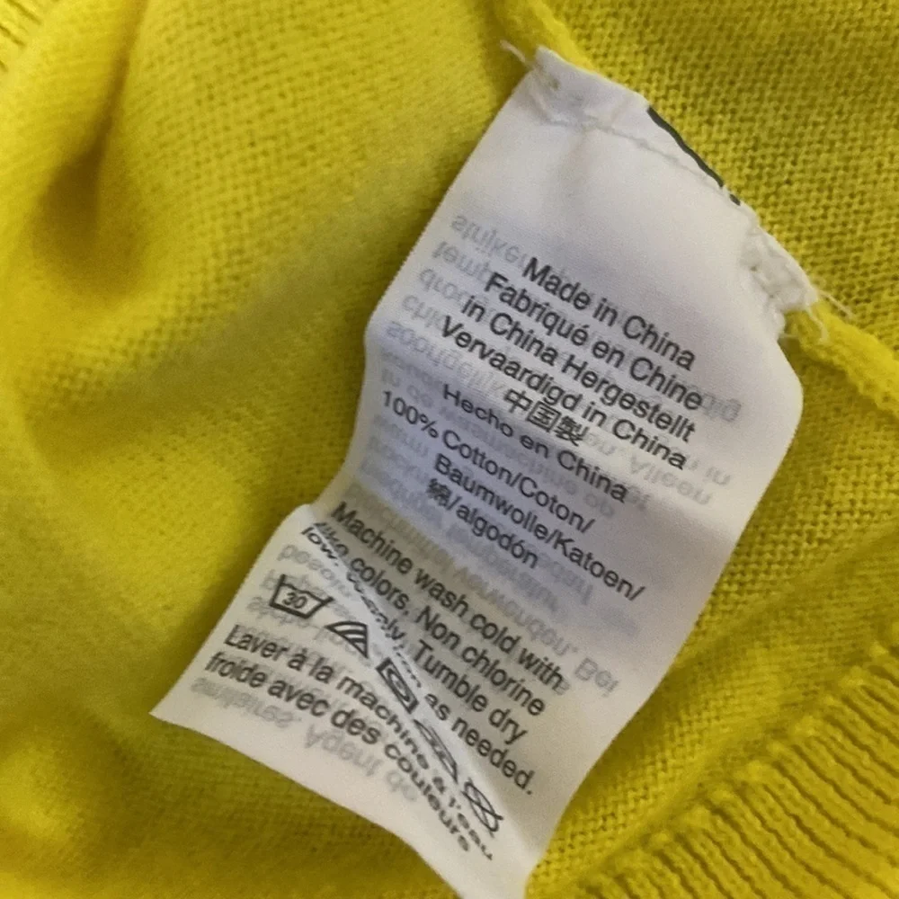 J Crew yellow sleeveless sweater