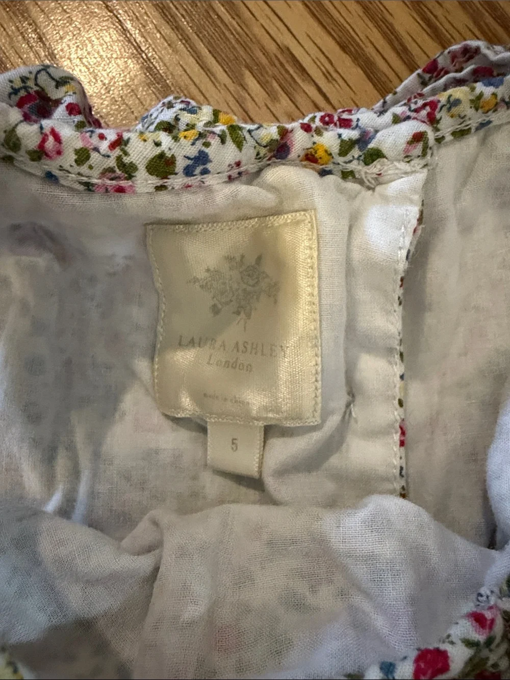 Laura Ashley Floral Ruffle Dress in Multi-Color
