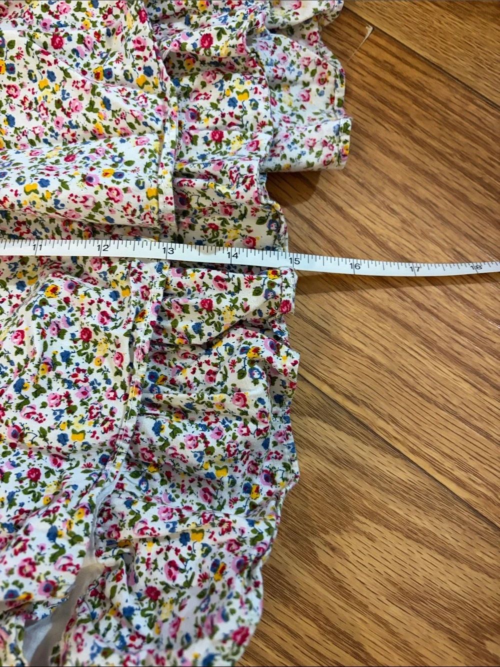 Laura Ashley Floral Ruffle Dress in Multi-Color