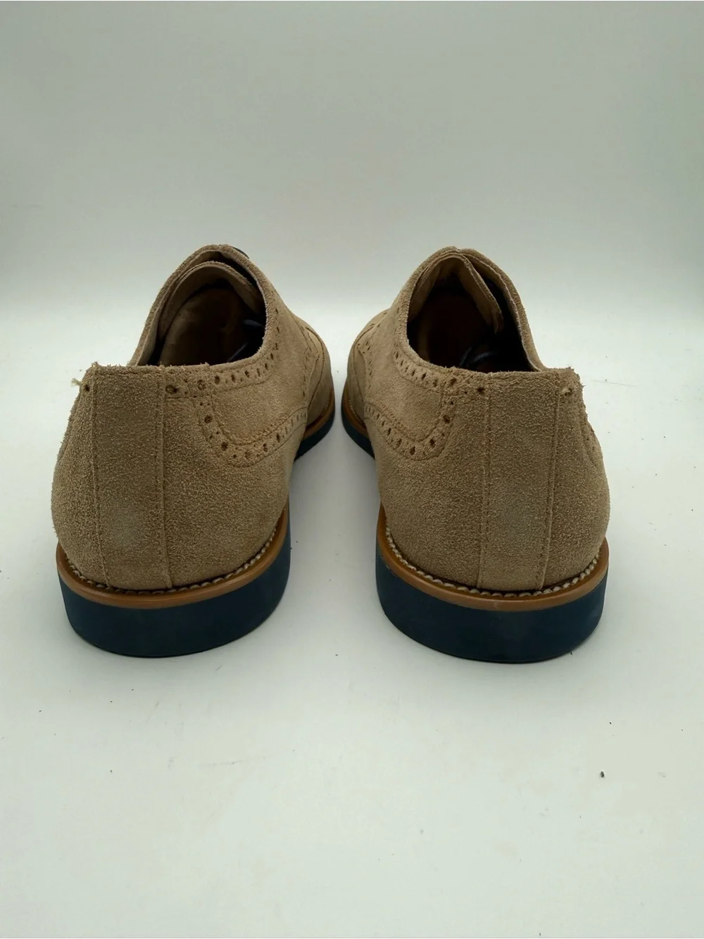 BRAND NEW Joseph Abboud Tan Suede Wingtip Oxford Shoes Mens Size 11