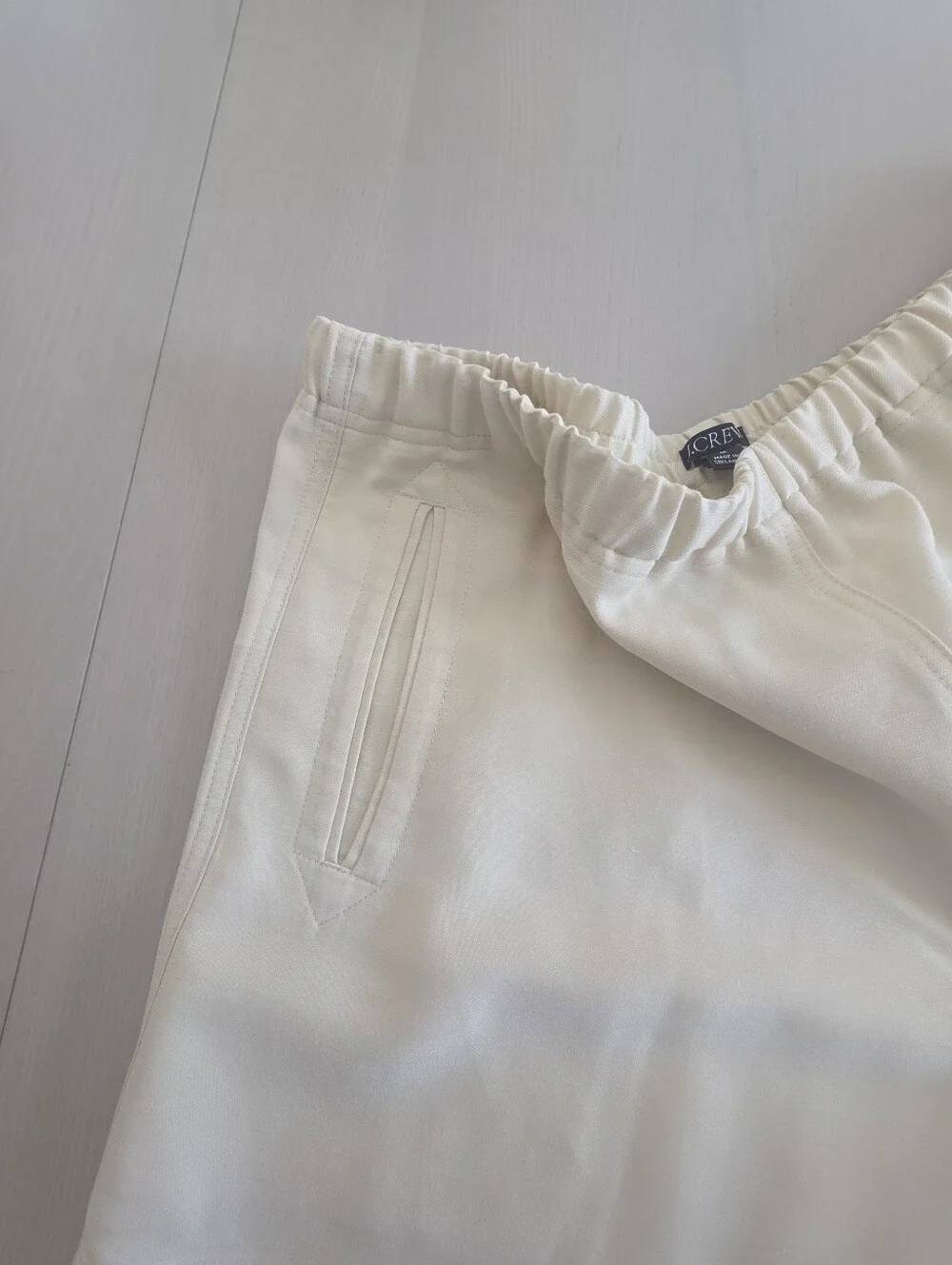 J. Crew beige elastic
