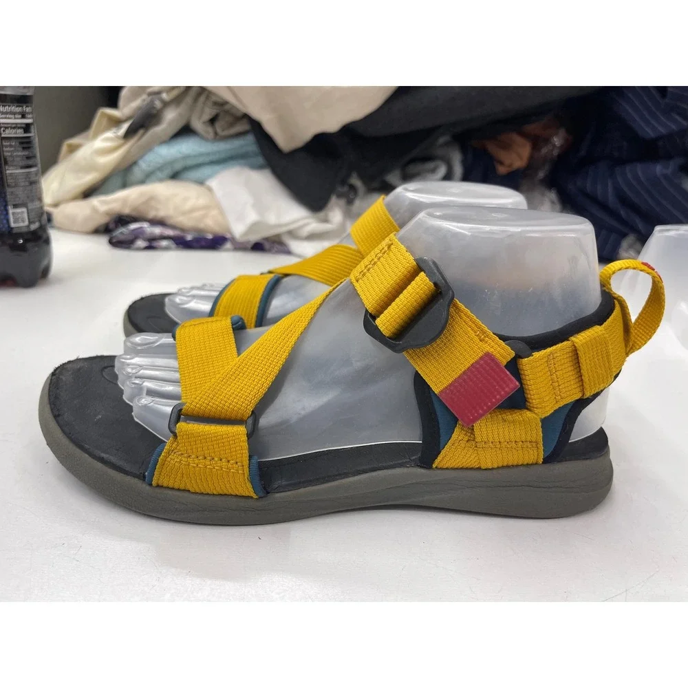 Columbia Santiam 2 Strap Mens Sandals Yellow Blue BM0102-403 Size 7