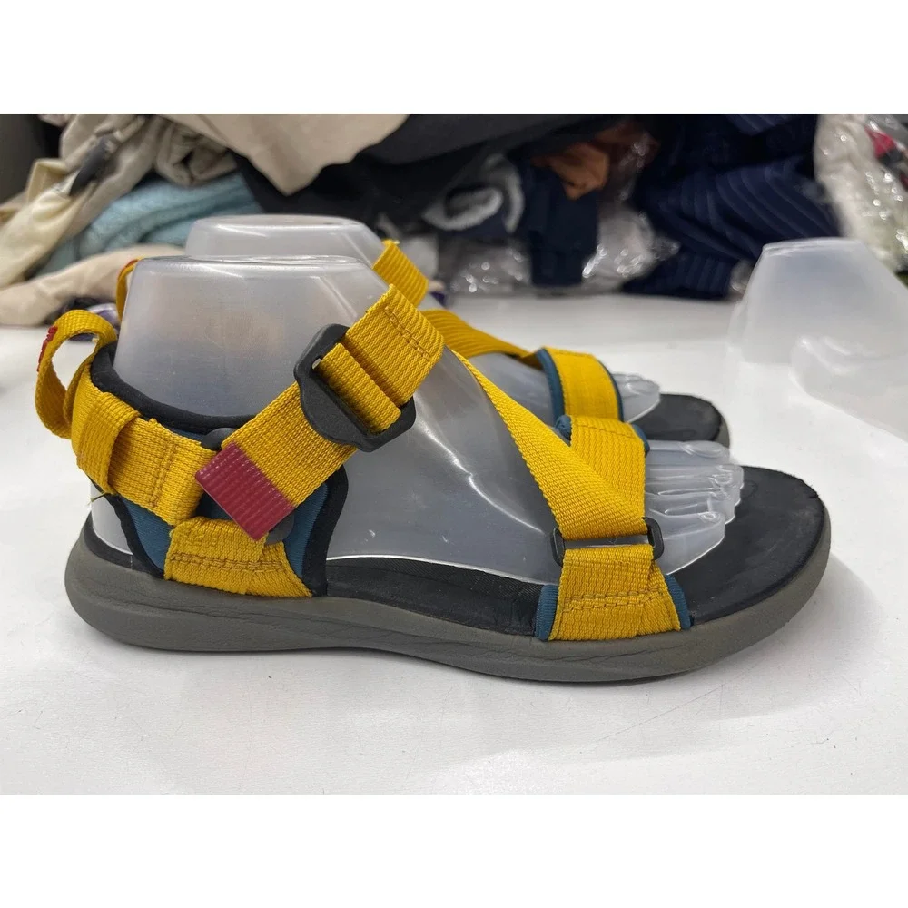 Columbia Santiam 2 Strap Mens Sandals Yellow Blue BM0102-403 Size 7