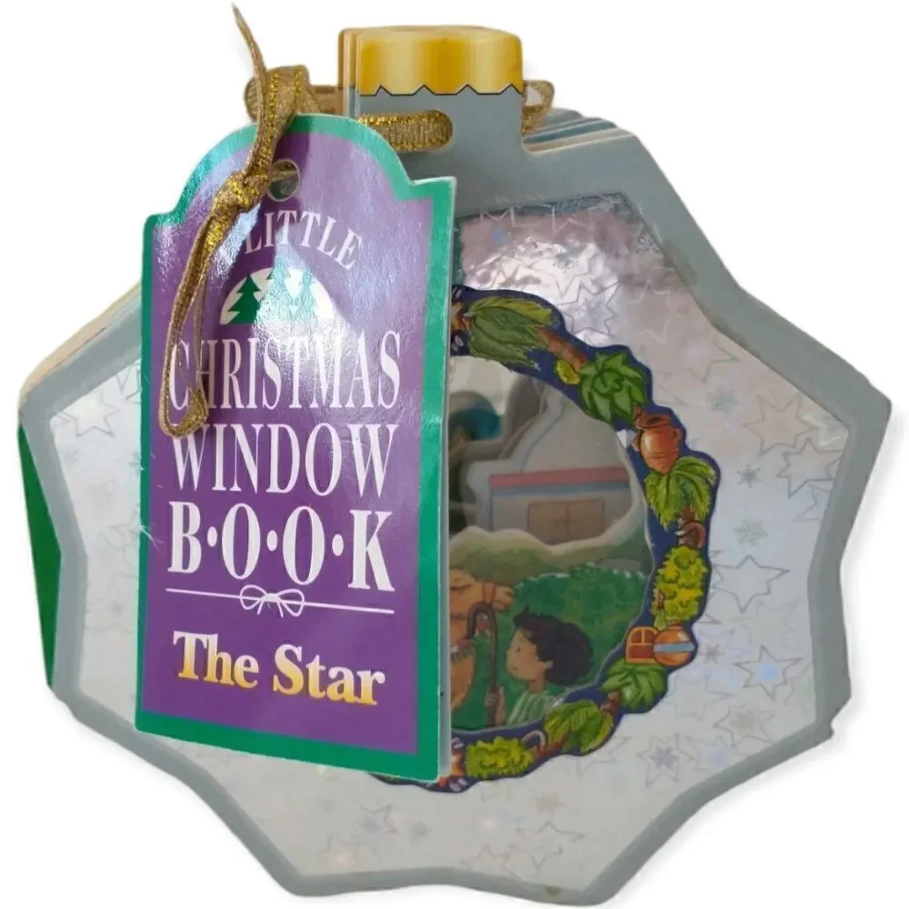 A Little Christmas Window Book vtg little