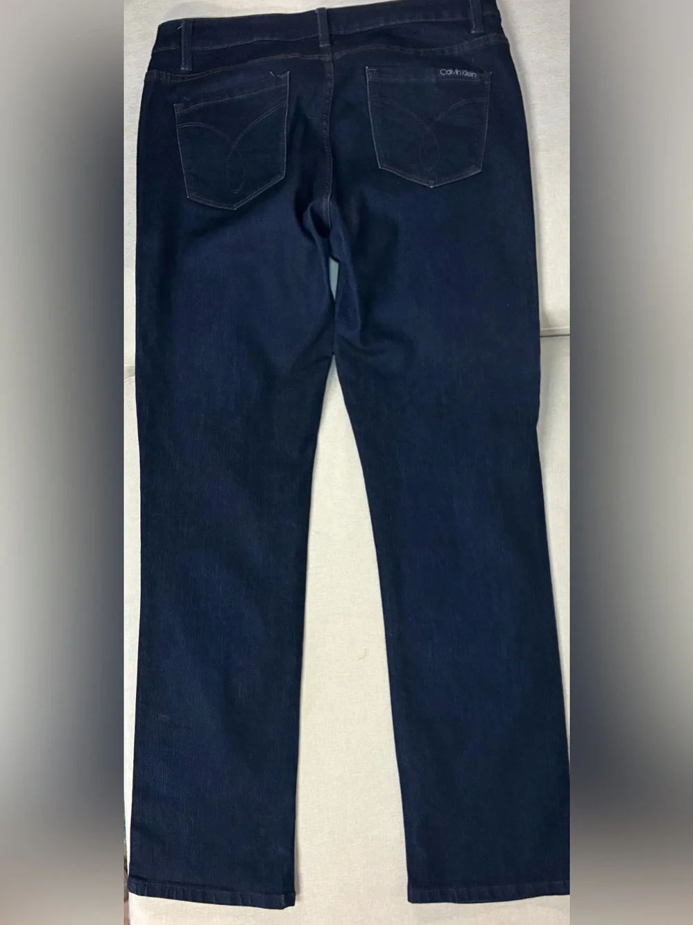 Calvin Klein Jeans Straight Leg Dark Wash Stretch Denim Size 30/10