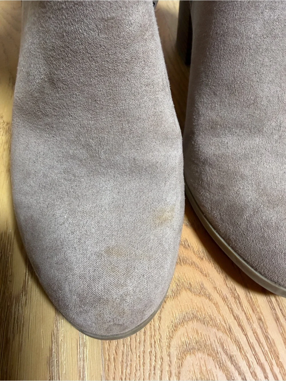 LC Lauren Conrad taupe suede