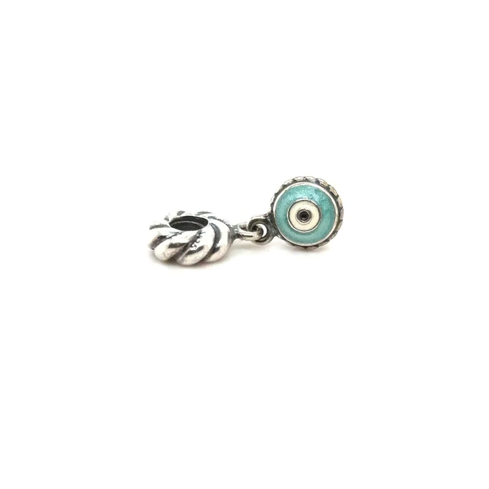 Pandora Sterling Silver Evil Eye Charm Turquoise Enamel S925 ALE 790554EN09