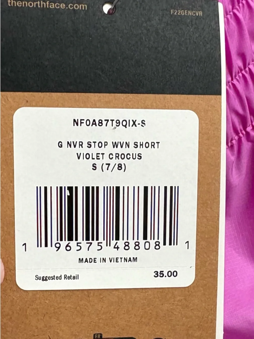 The North Face color violet