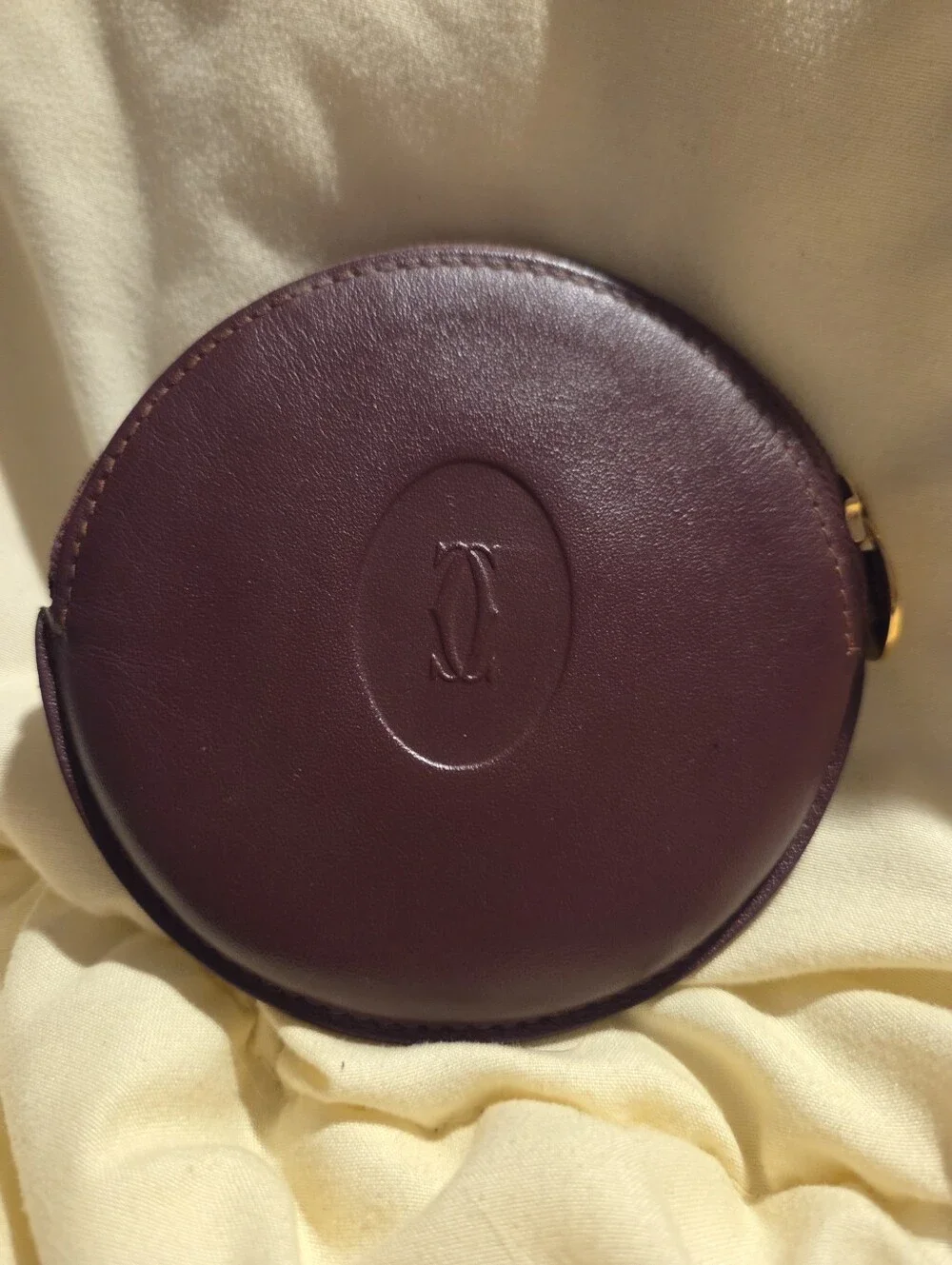 Must De Cartier Coin Purse Burgundy