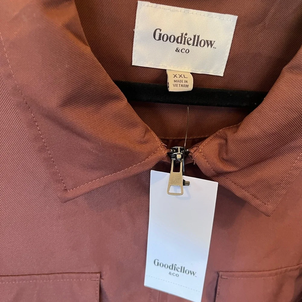 Goodfellow & Co Men's Trending Brown Lightweight Stylish Jacket