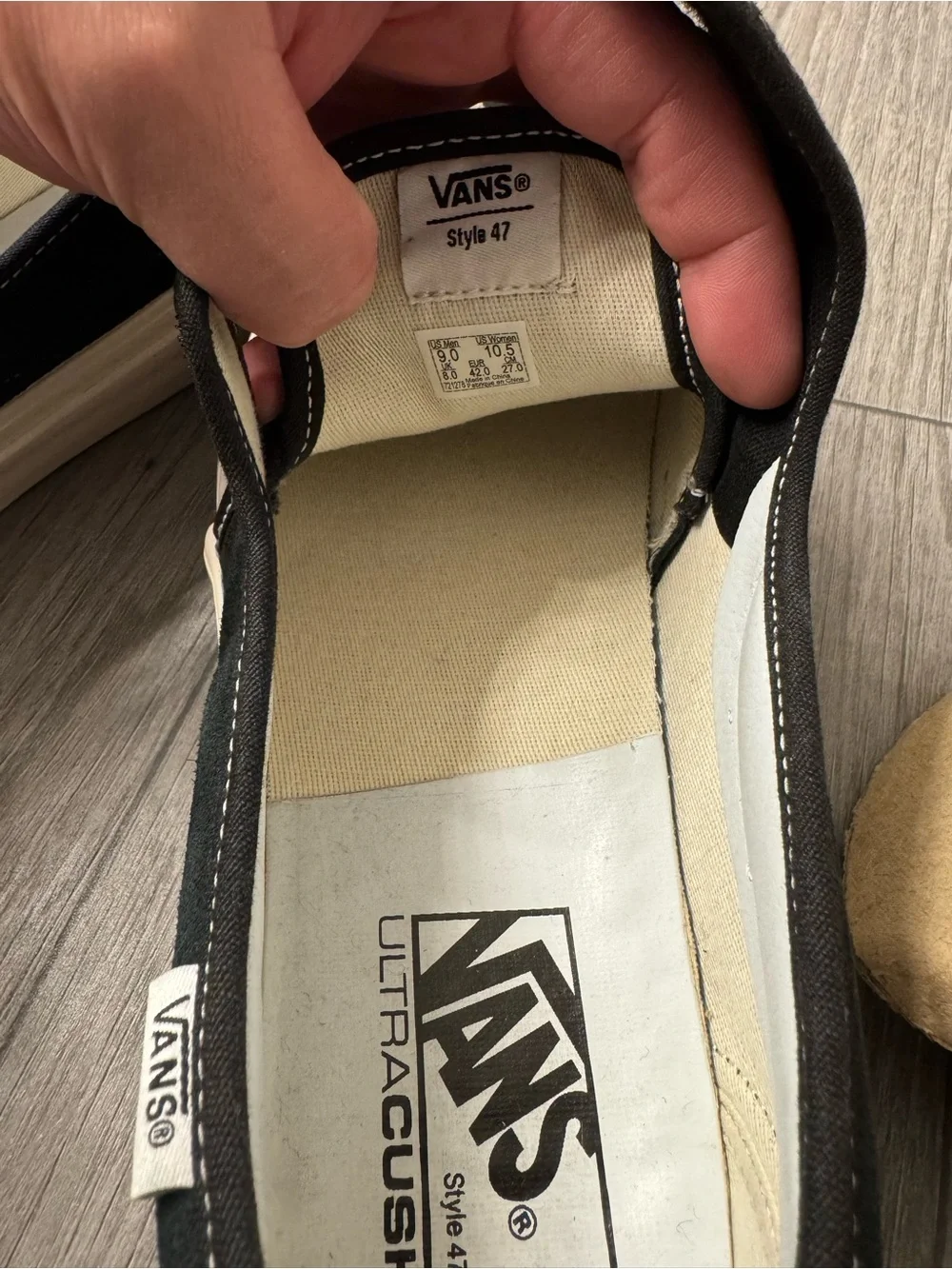 Vans 47dx Black Suede Slip-On Sneakers
