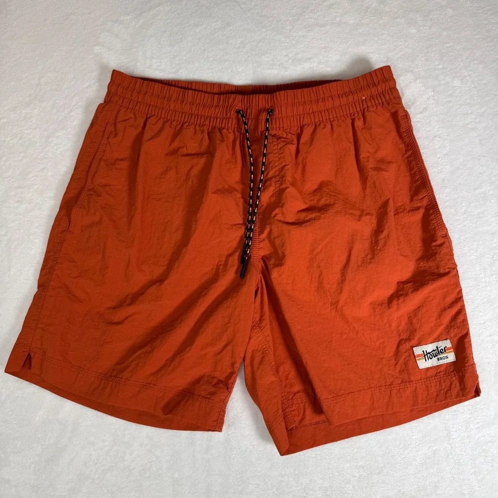 Howler Brothers Mens Small‎ Orange Horizon Hybrid Shorts Swim Trunks HB-438716