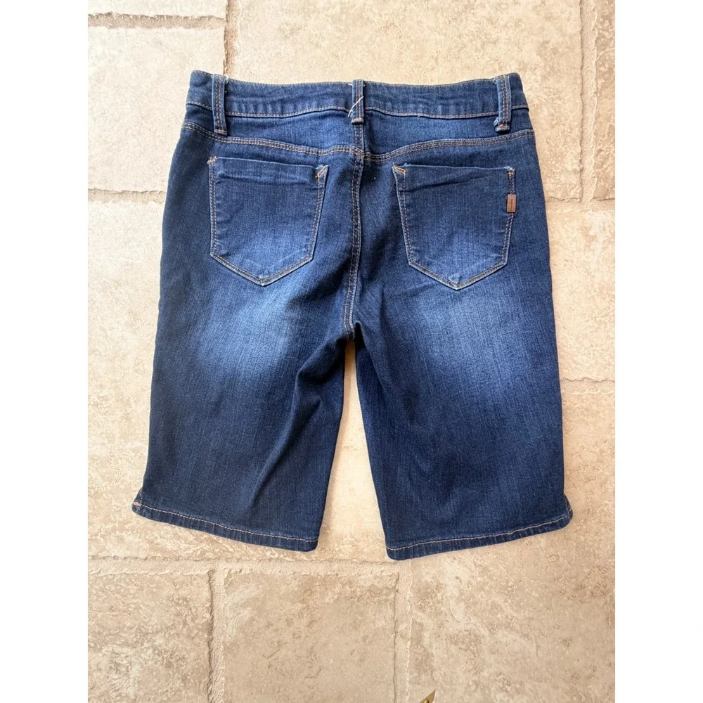 1822 Denim Dark Wash Bermuda Shorts Women's Size 6 Stretch Casual‎ Everyday