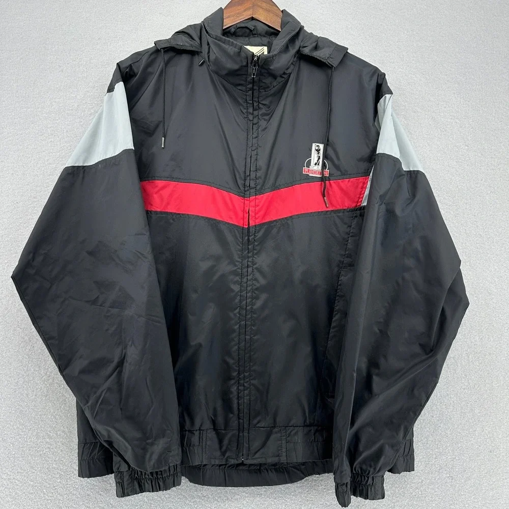 90s Wilson Staff Plantation Golf Windbreaker Jacket Mens L‎ Zip Hood 1990s VTG