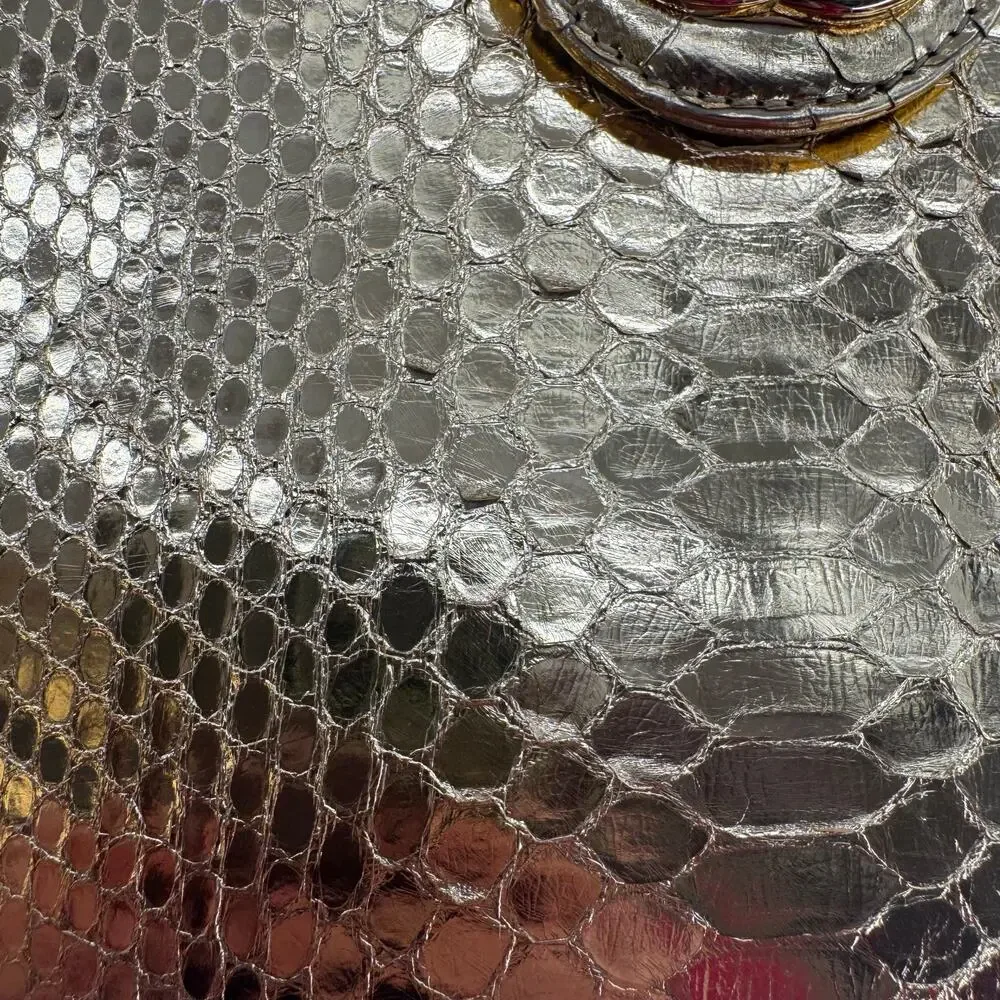 Chanel Gold Metallic‎ Python Clutch Series 19 2014 Full Set Glam