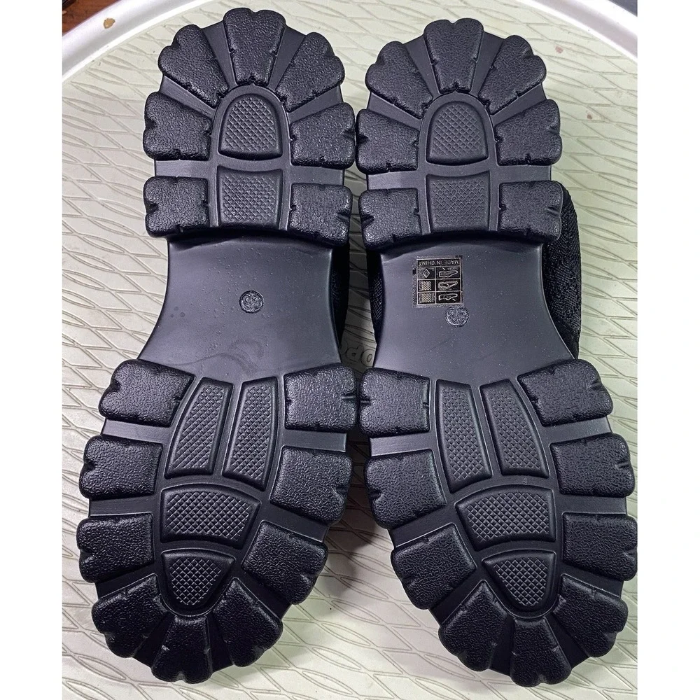 Unbranded Women's Summer Open Toe Mesh Lace-up Sneaker Sandals‎ Black NWOB SZ. 8