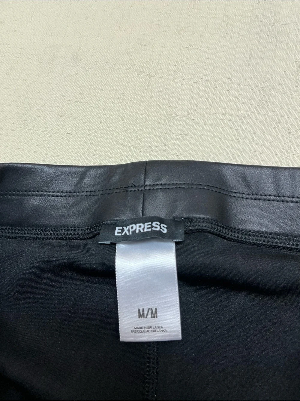 Express black faux