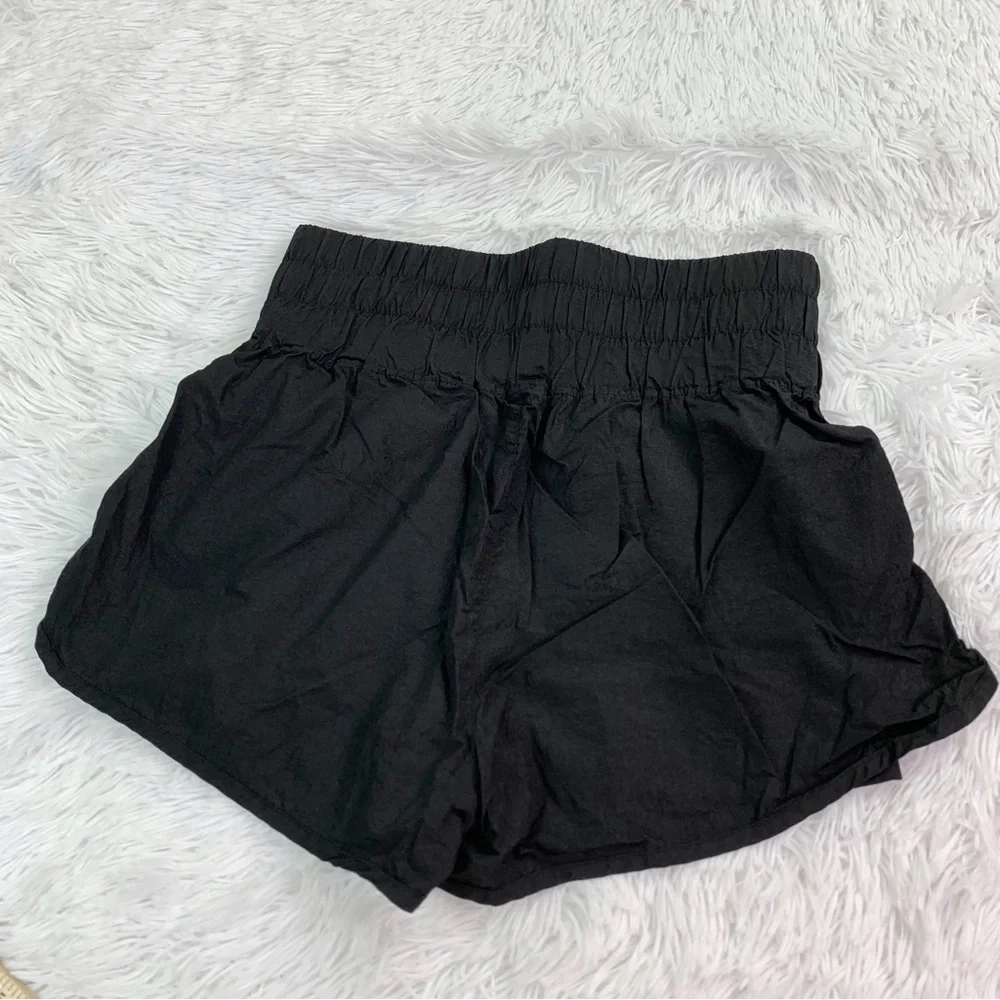 Kyoyo Black Women's High-Waisted casual athletic Shorts‎