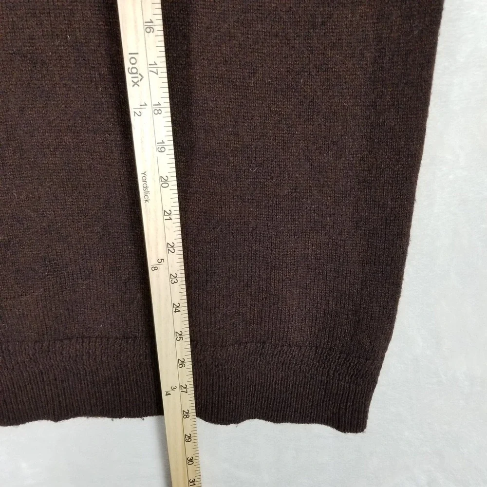 Pendleton Sweater Mens XXL Brown Washable Wool Crewneck Long Sleeve Pullover