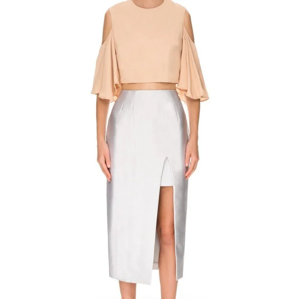 ‎Keepsake  Blouse Peach Open Shoulder Size X-Small
