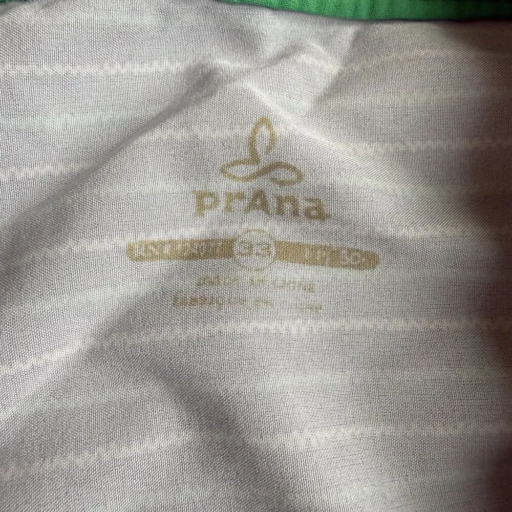 Prana Mens Beach Surf board Shorts Size 33 Swim Trunks 50 upf+ rn Beach