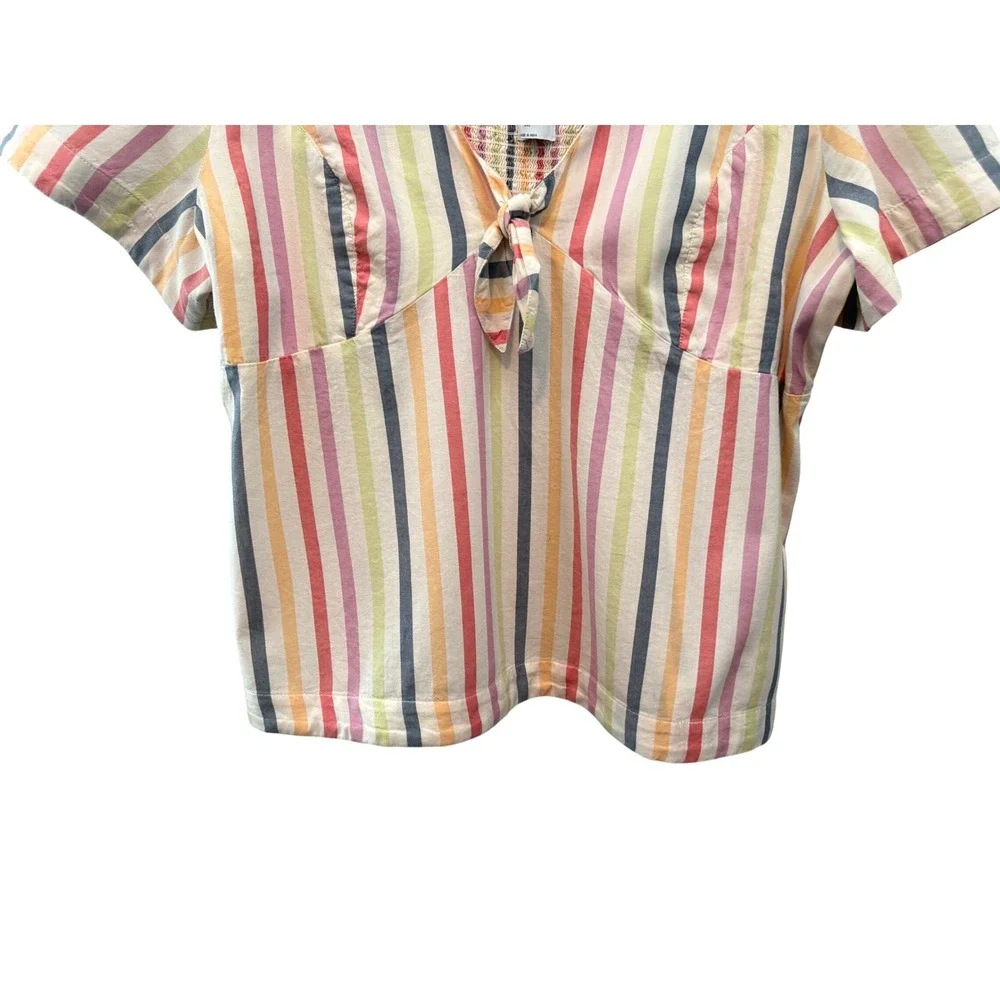 Old Navy blouse stripes multi