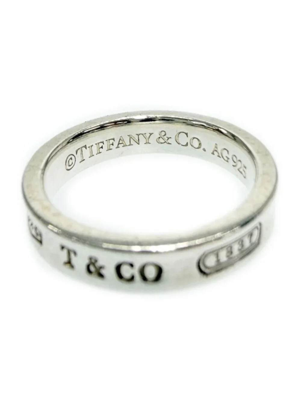 Tiffany & Co Silver 1837 Narrow Ring
