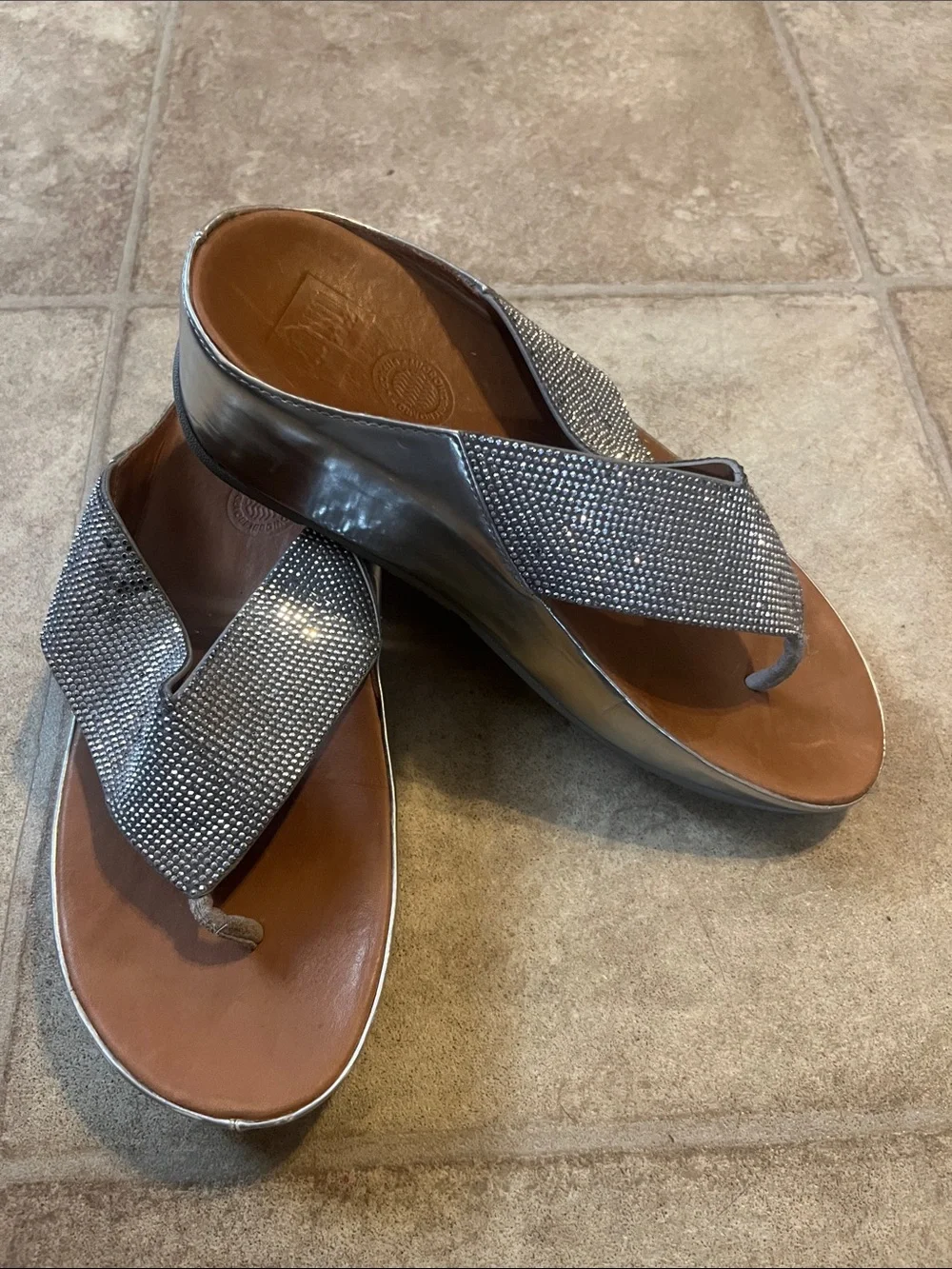 Fitflop sparkling silver