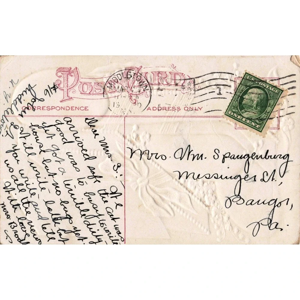 N/A antique embossed