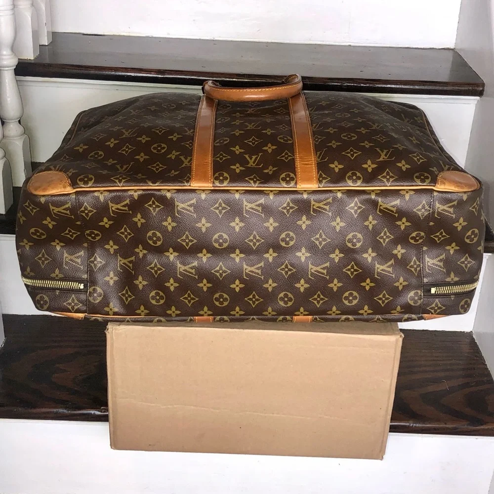 LOUIS VUITTON Monogram Sirius 55 Suitcase Lock/Key Tag/Poignet AUTHENTIC