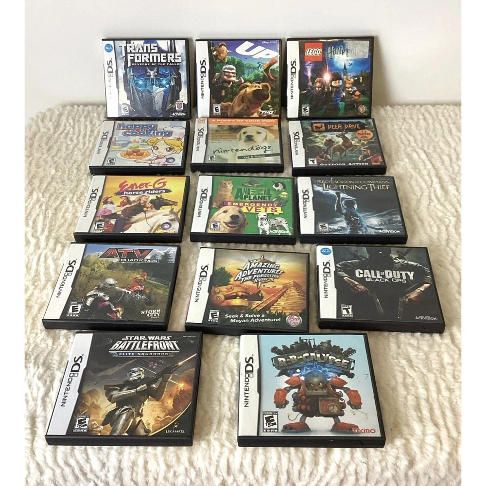Lot of 14 NINTENDO DS Cases & Manuals Only - NO GAMES Lego Duty Dogs Star Wars +