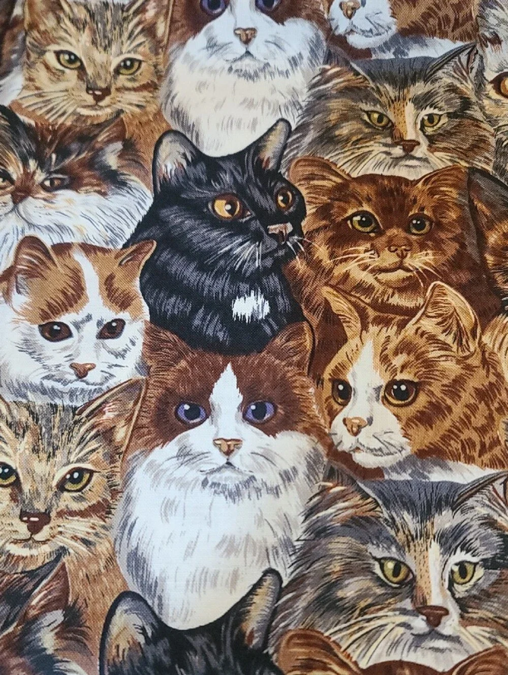 Robert Kaufman multi cat