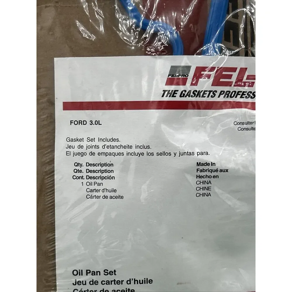 Engine Oil Pan Gasket Set-VIN: S, DOHC Lower Fel-Pro OS 30729 R