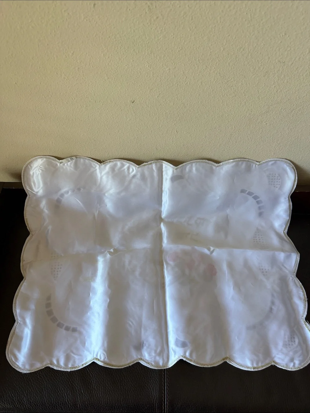Judaica white satin