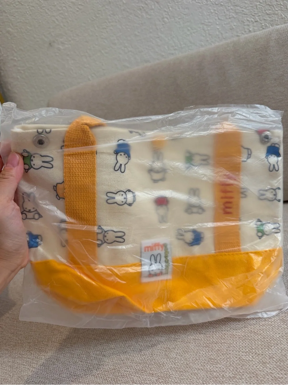 miffy carrying running tote