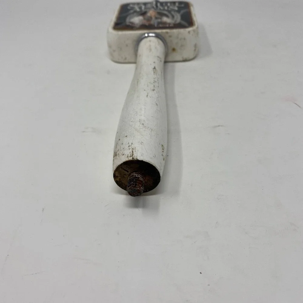 Vintage Samuel Adams Boston Lager Beer Tap Handle White Shield Logo Rare Barware