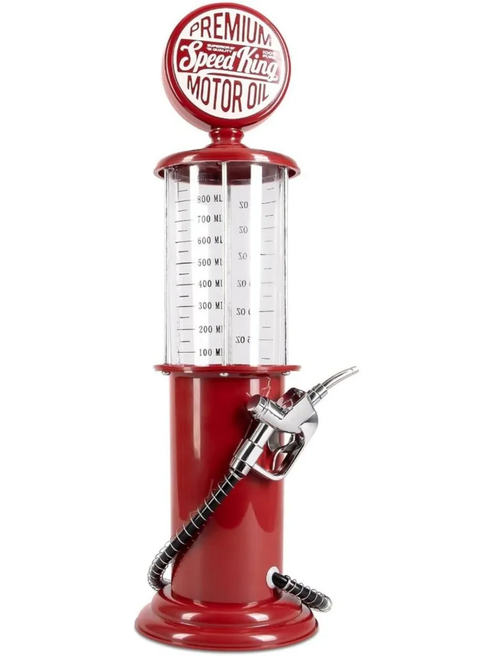 Vintage Style Pump Liquor Dispenser | 30 oz Home Bar Decanter for Cocktails