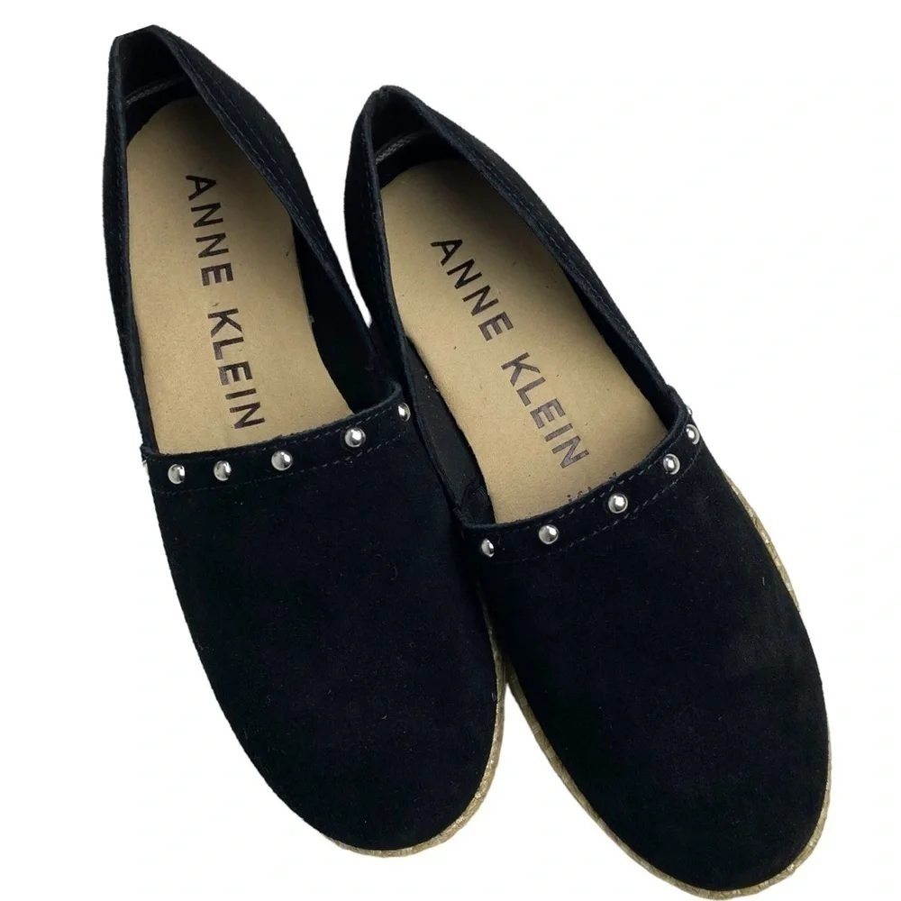 Anne Klein Black Kaylie Espadrilles size 6.5