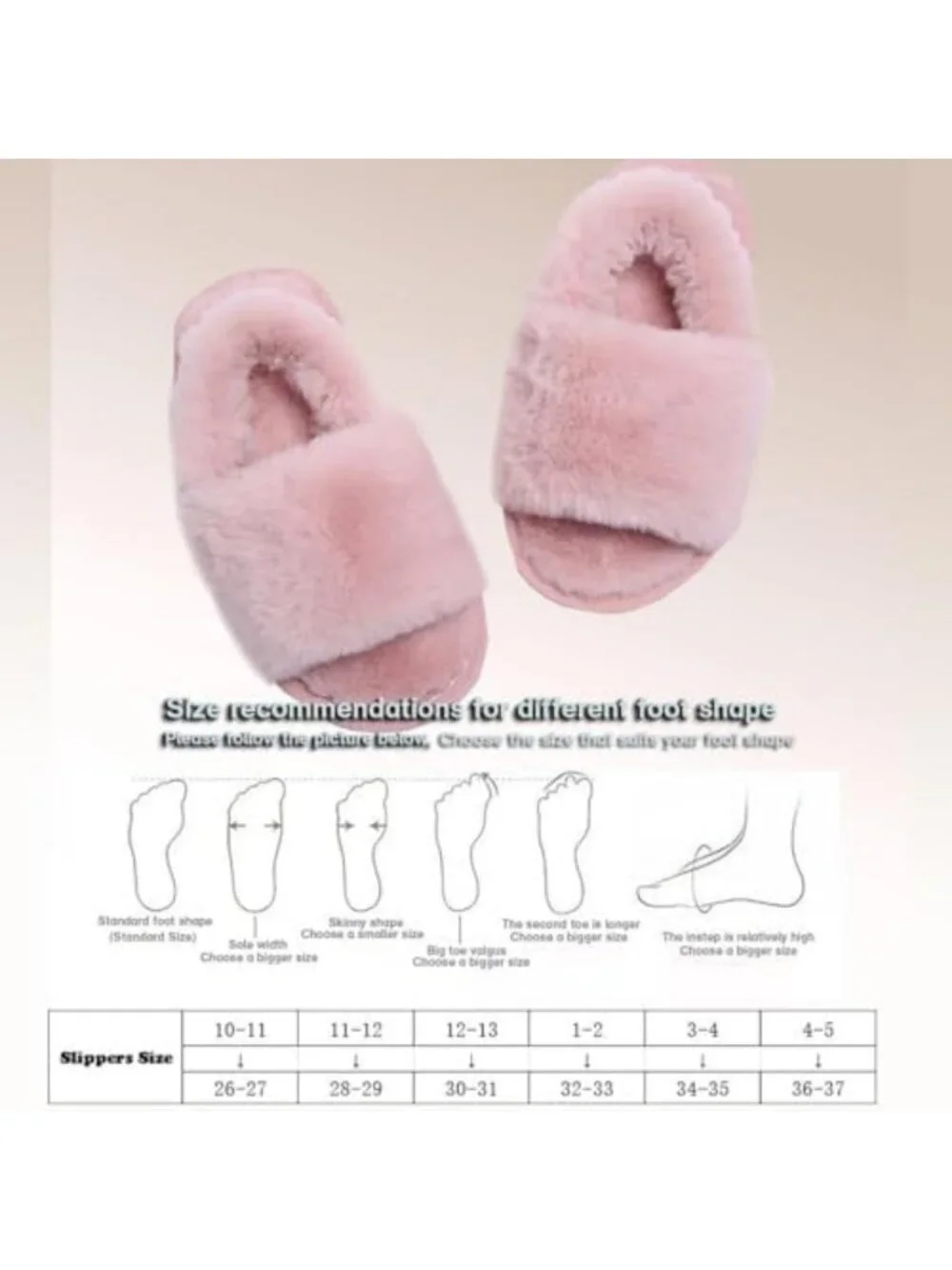 Cozy Fuzzy Fluffy Slippers for Girls - Cross Band Fur Slides & Open Toe Flip