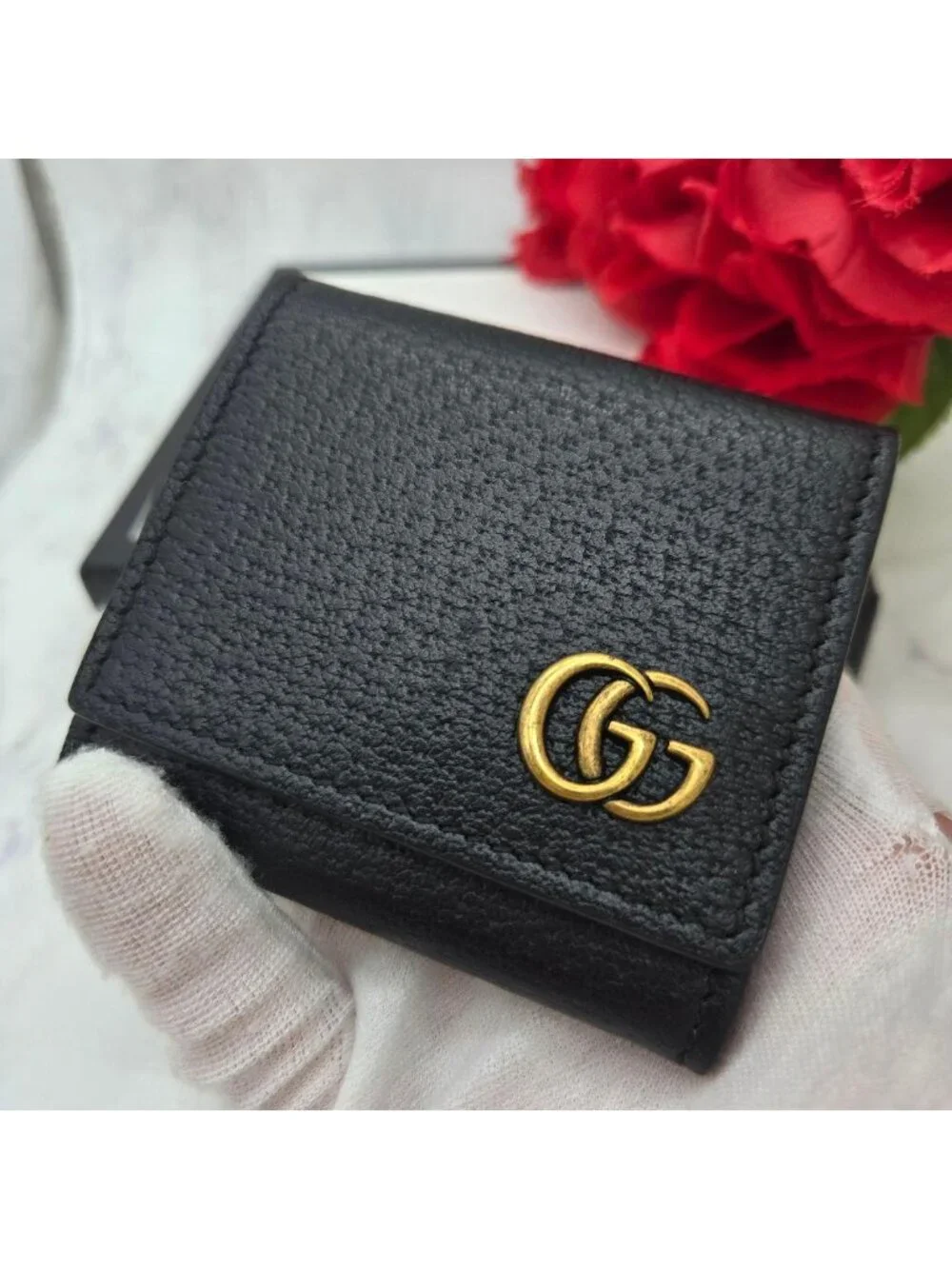 Gucci GG Marmont Coin Purse Black