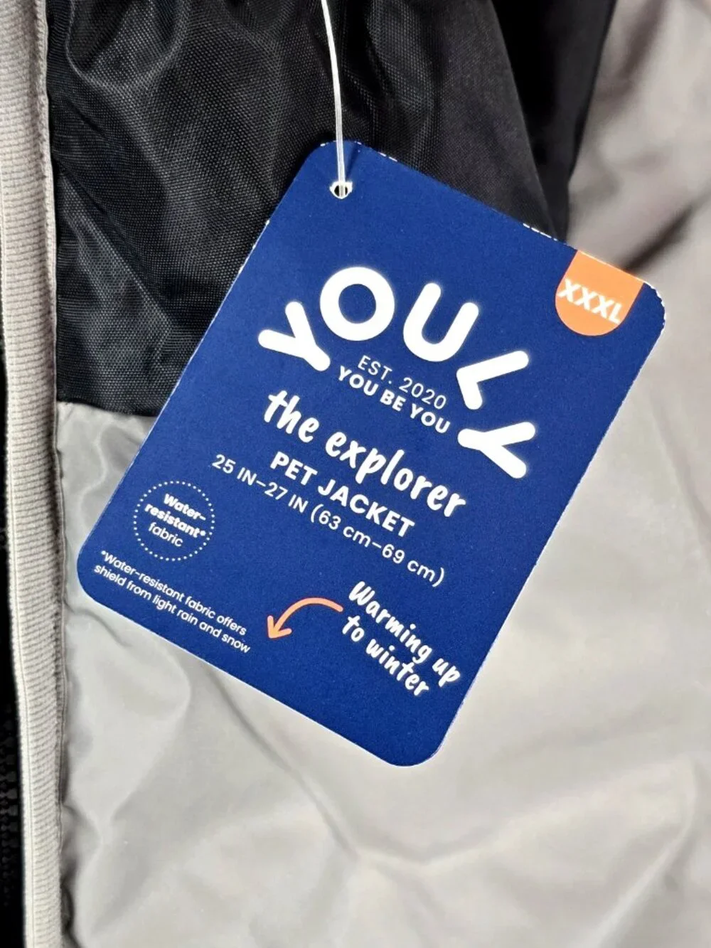 Youly The Explorer Safety Reflective Puffer Warm Dog Jacket Size XXXL
