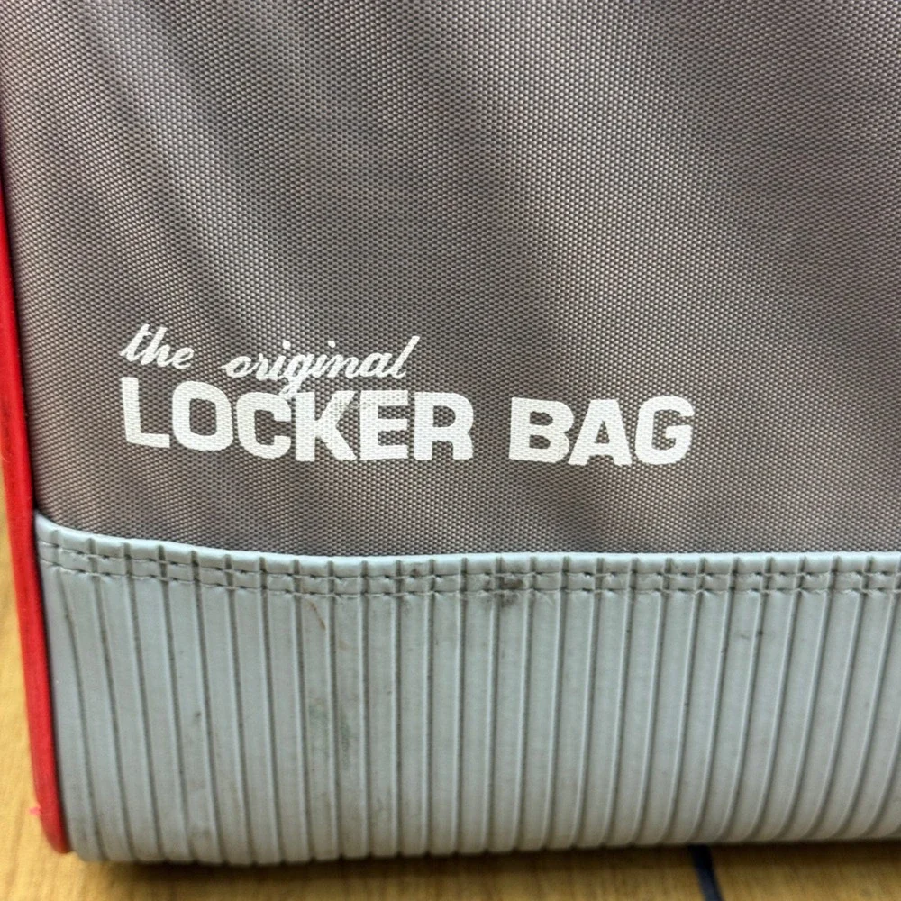 OGIO The Original Locker Bag Grey Red Gym Golf Travel Gear Organizer Bag