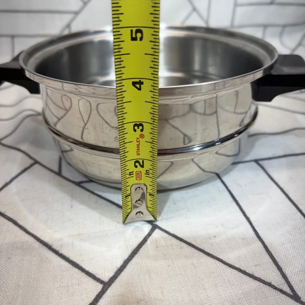 Saladmaster Double Boiler Insert 8 Inch Silver Stainless Steel Cookware