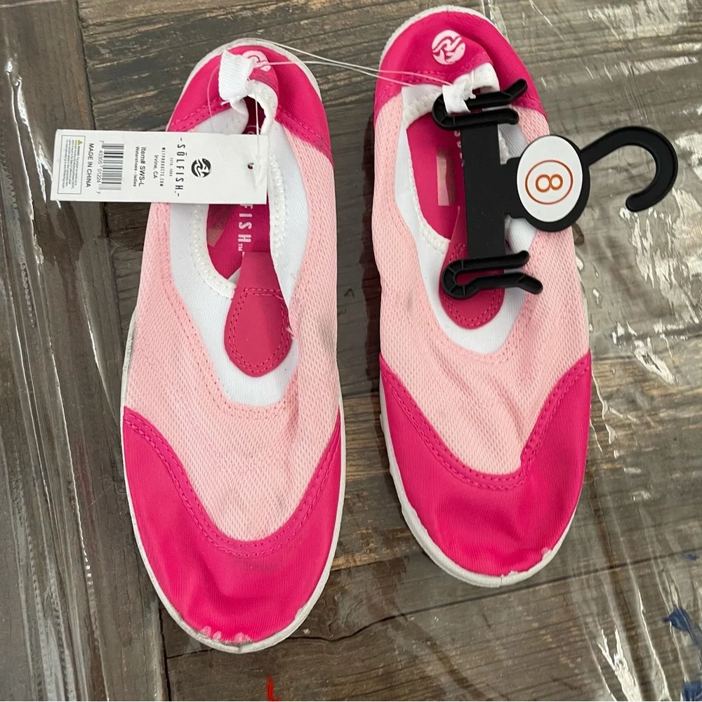 SOLFISH Kid's Watershoes Size 8 In Pink
